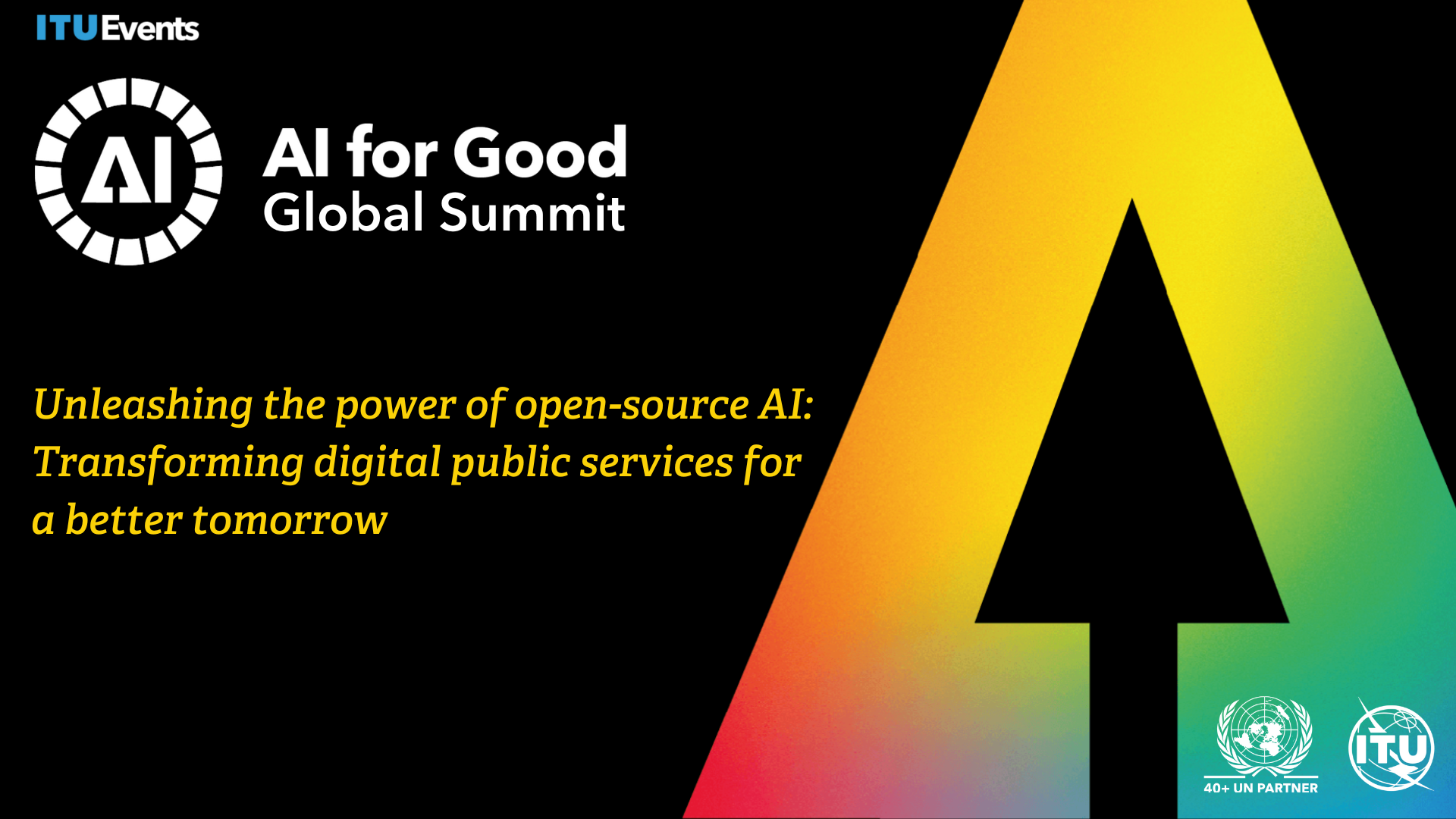 (Replay) Unleashing the power of open-source AI: Transforming digital public services for a better tomorrow