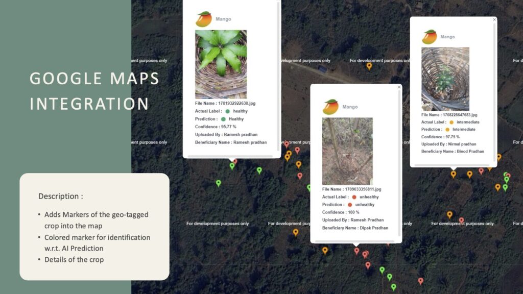 Sapling health monitoring system using drones