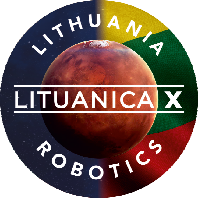 LIT X Lithuania logo apvalus