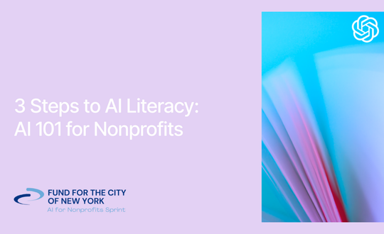 AI for nonprofits: Prompting 101