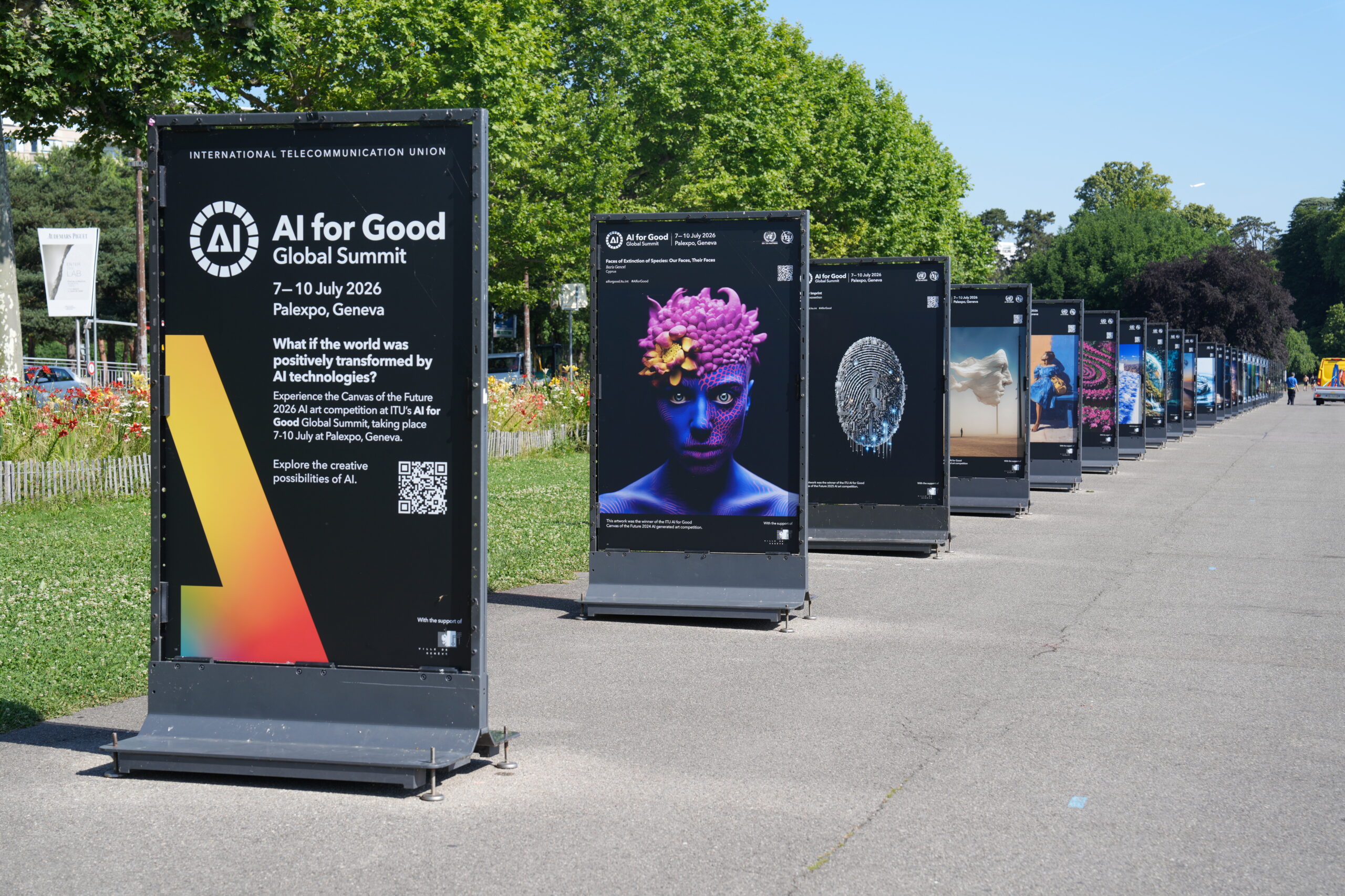 Unveiling AI art on Lake Geneva
